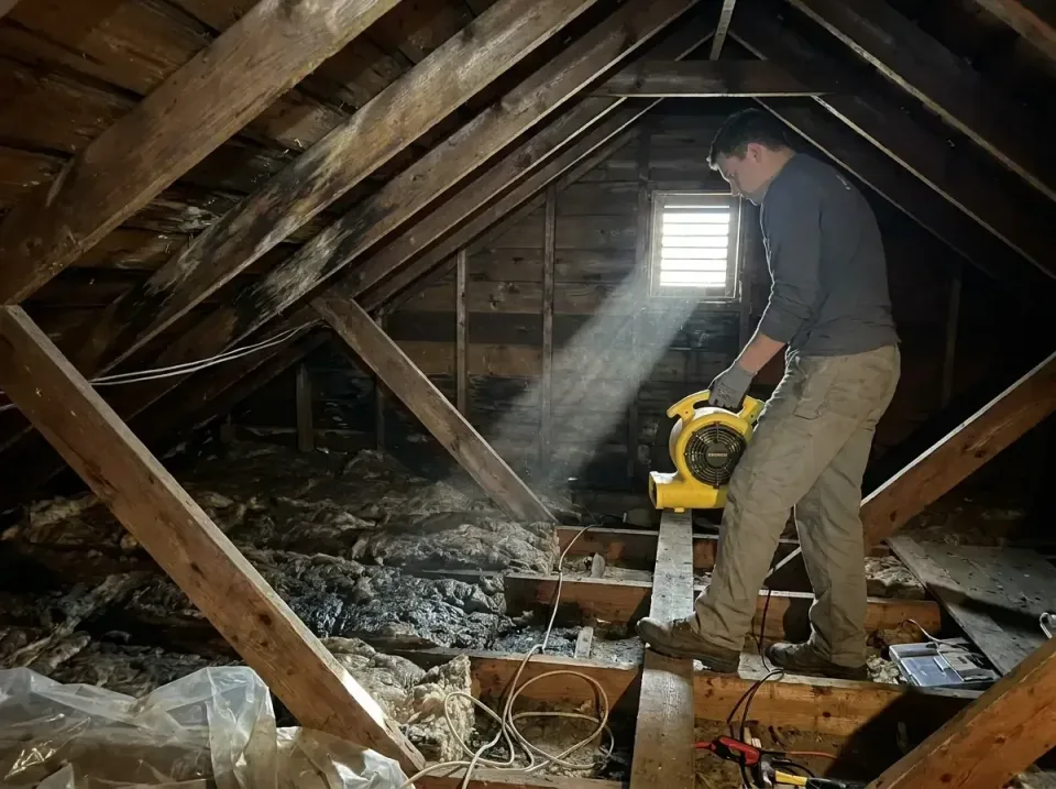 attic-water-damage-drying-proc-007 — frequently asked questions, Emergency Water Extraction & 24/7 Flood Response in Paramou…